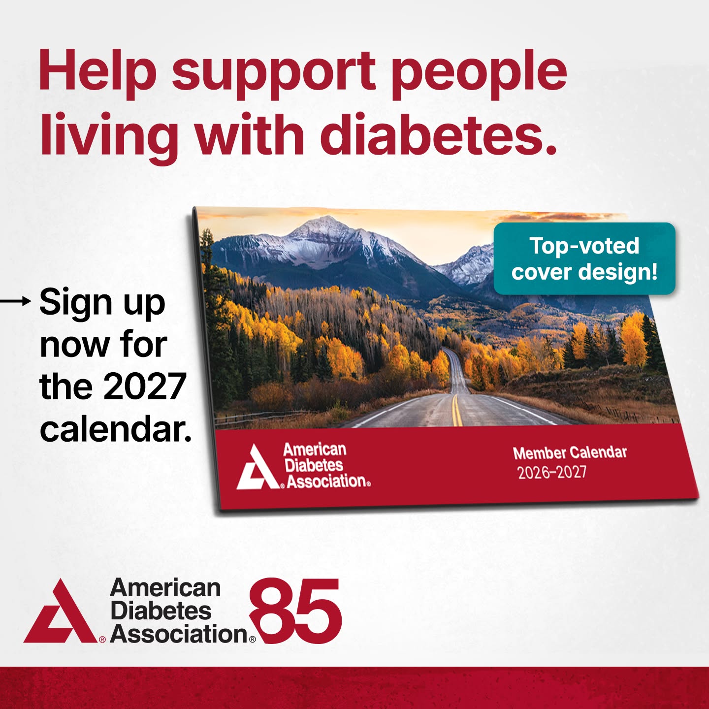 Free Calendar from American Diabetes Association