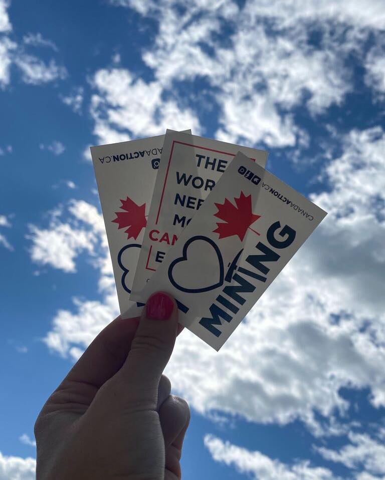 Free Canada Action stickers
