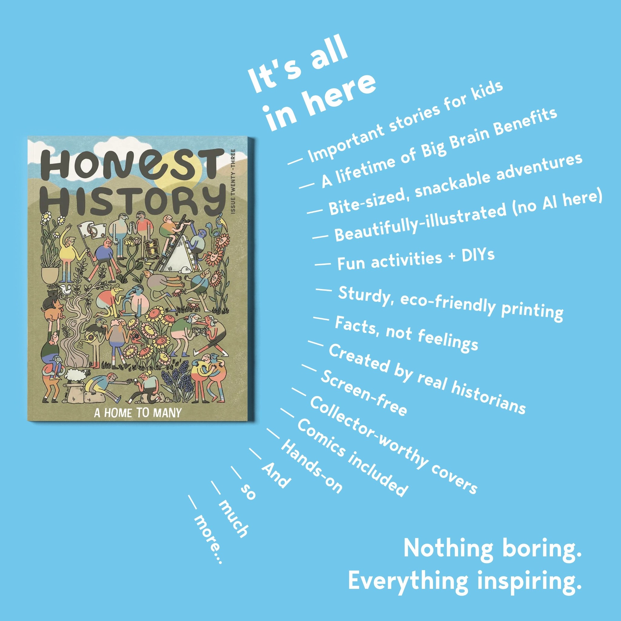 FREE copy of Honest History magazine for kids