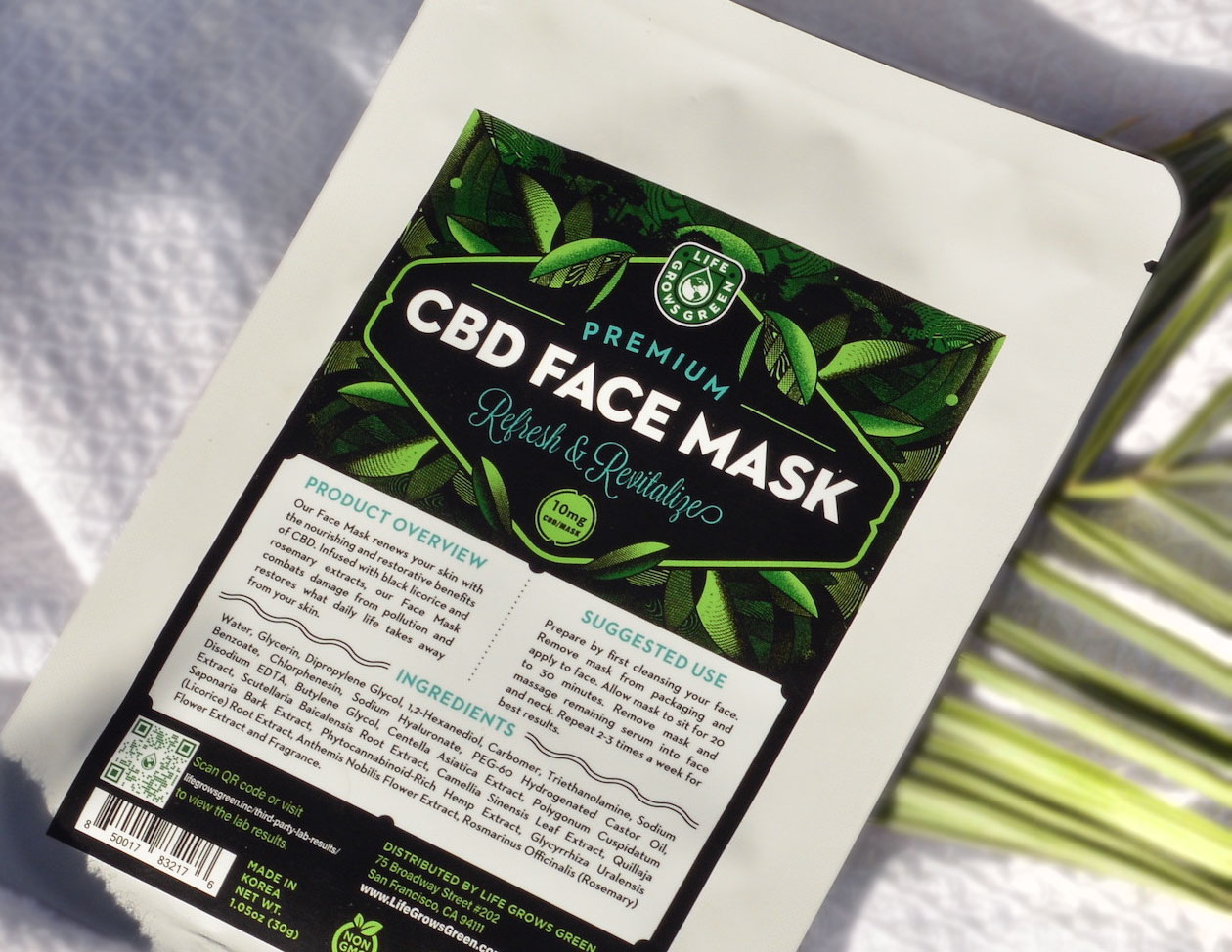 Free Face Sheet Mask from Life Grows Green