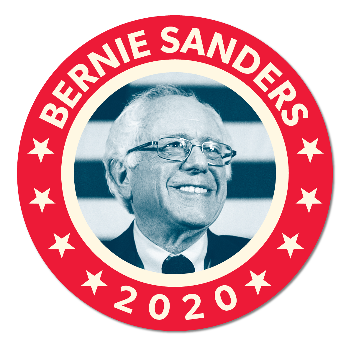 Free FDR-inspired Bernie Sticker