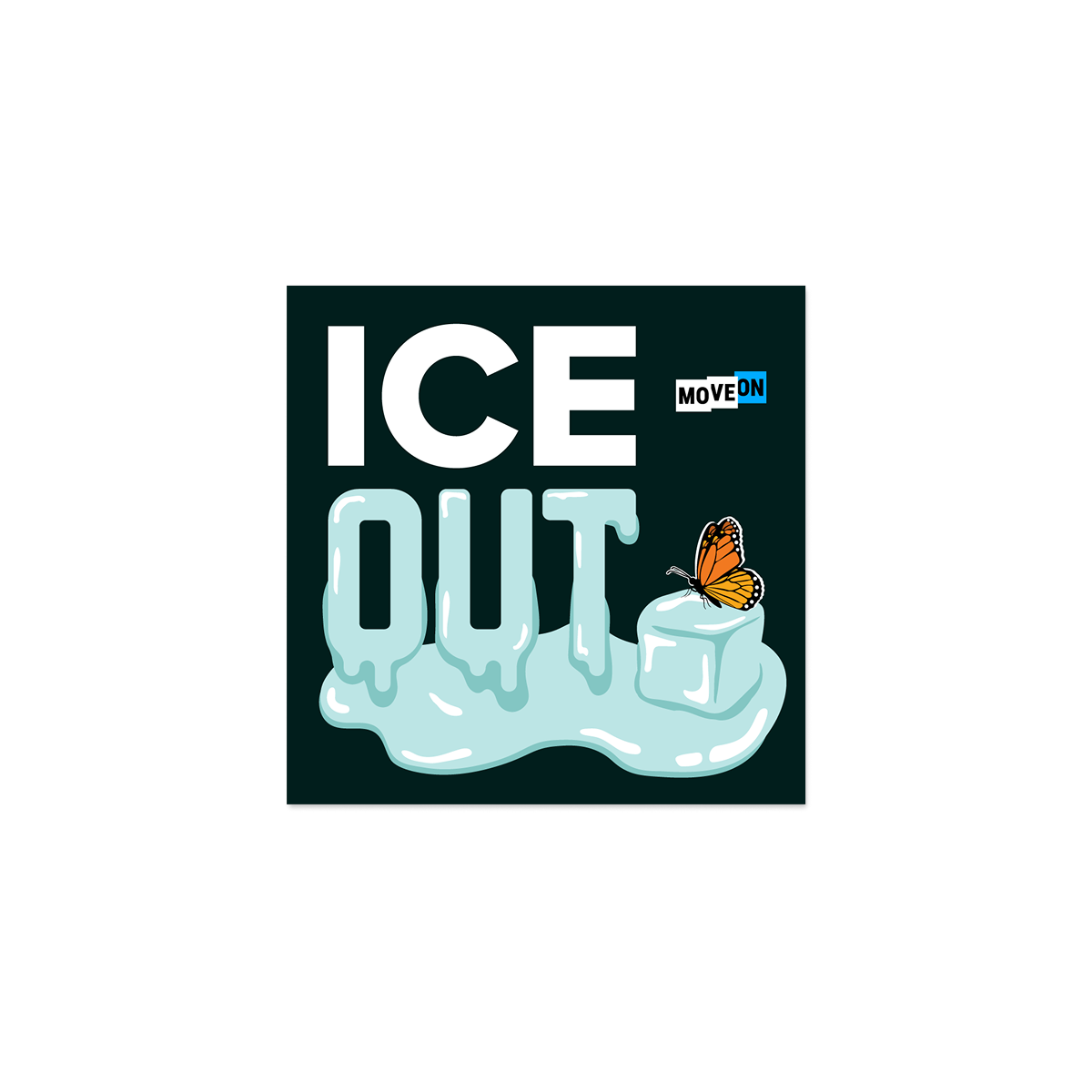 free \"ICE Out\" sticker