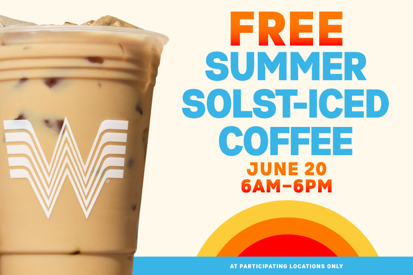 Free Iced Coffee at Whataburger (June 20 from 6 a.m. to 6 p.m.)