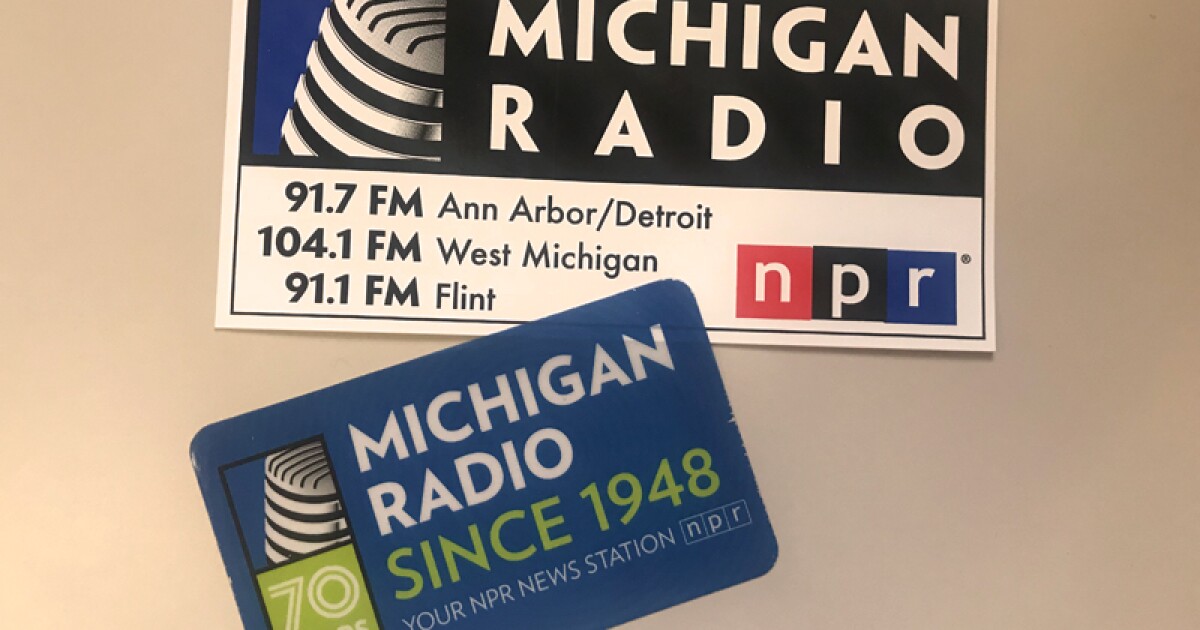 Free Michigan Radio bumper sticker and window clings