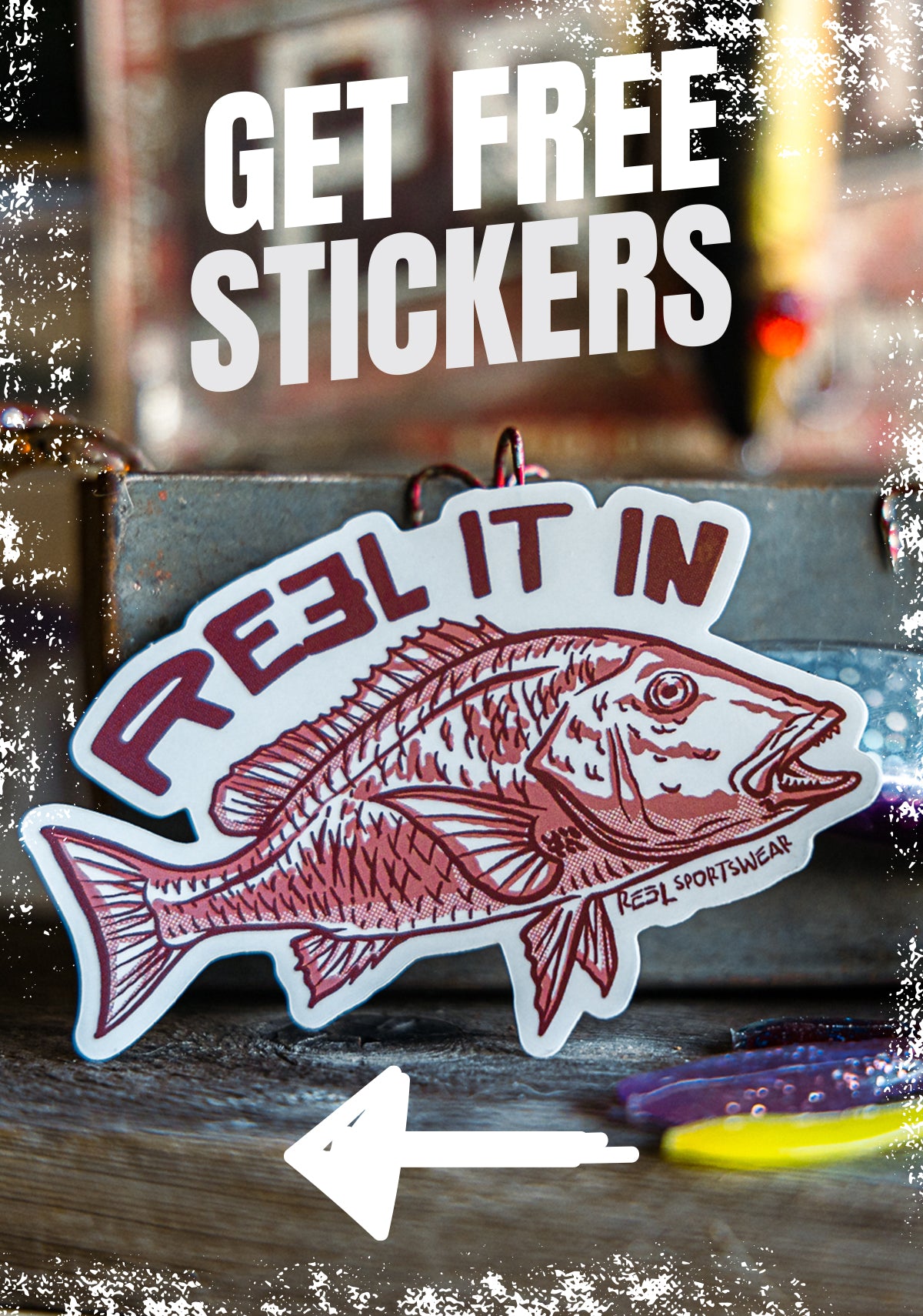 FREE REEL SPORTSWEAR™ STICKERS