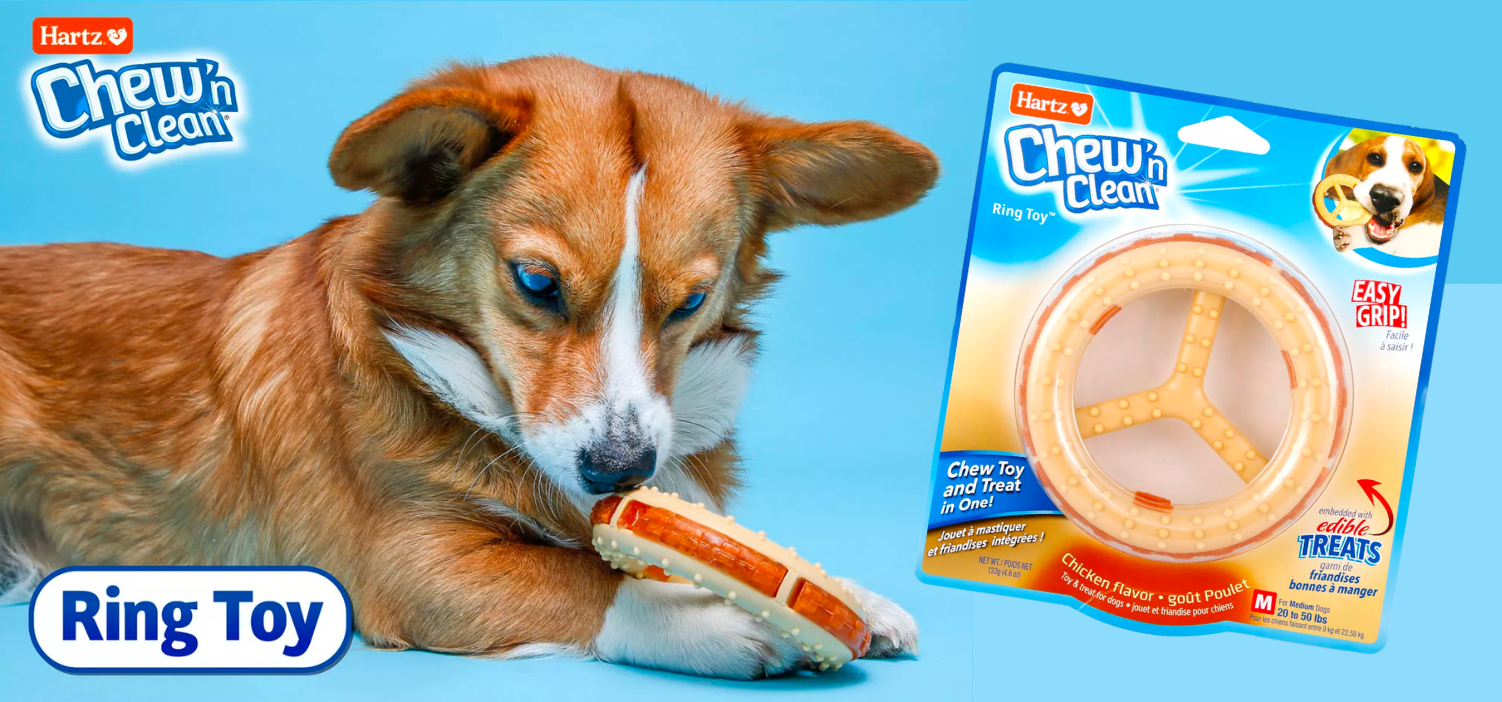 FREE sample of Chew 'n Clean Ring Dog Toy!