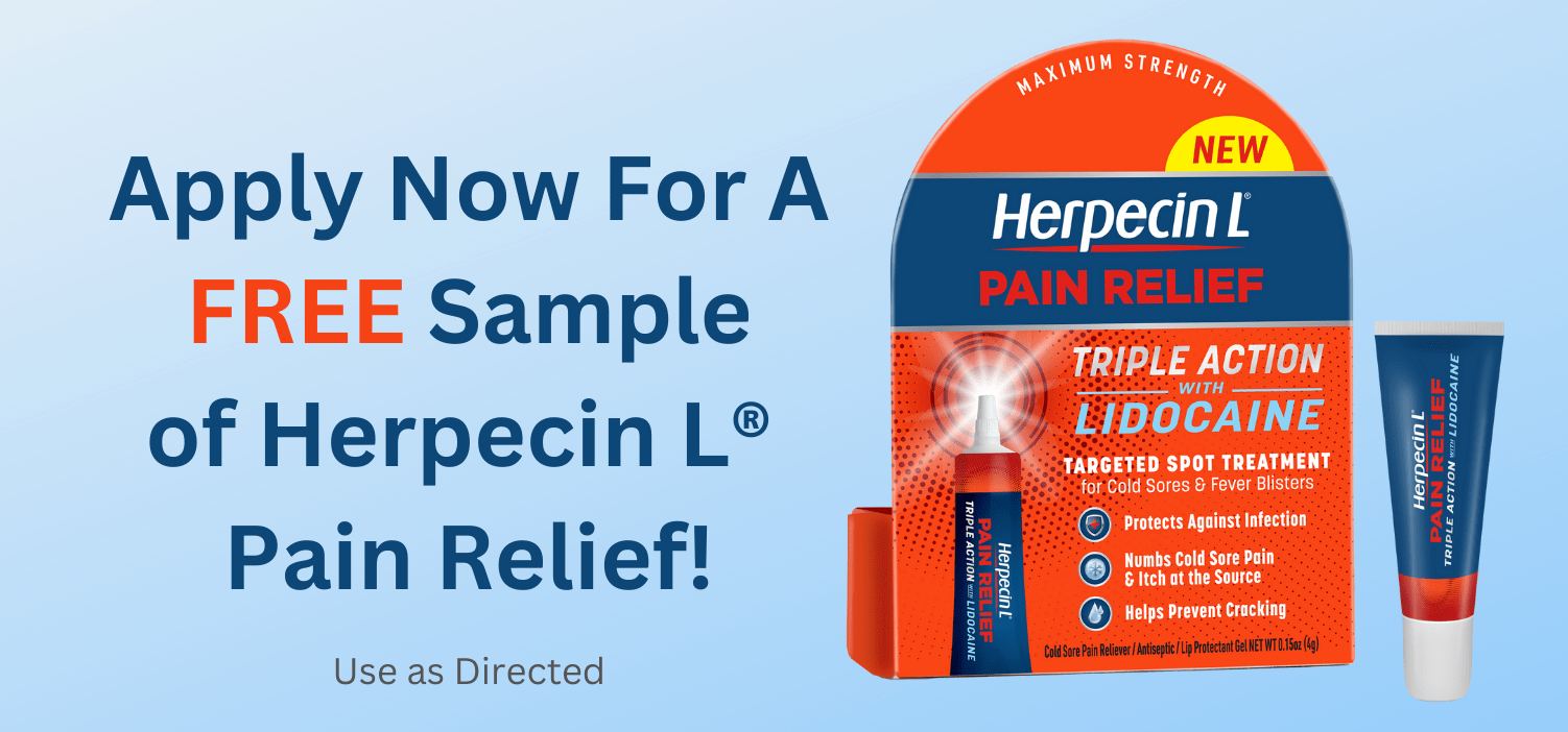 FREE Sample Of Herpecin L® For Cold Sore Pain Relief!