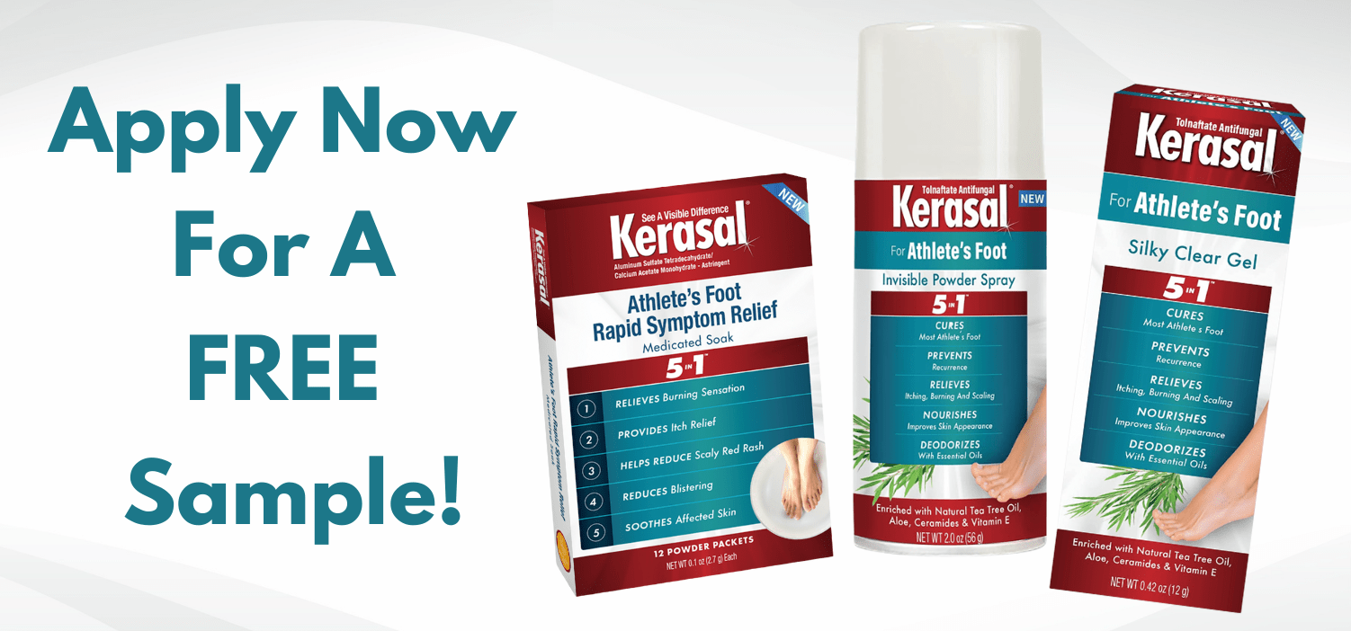 Free Sample of Kerasal Athlete's Foot Treatment And Relief Products