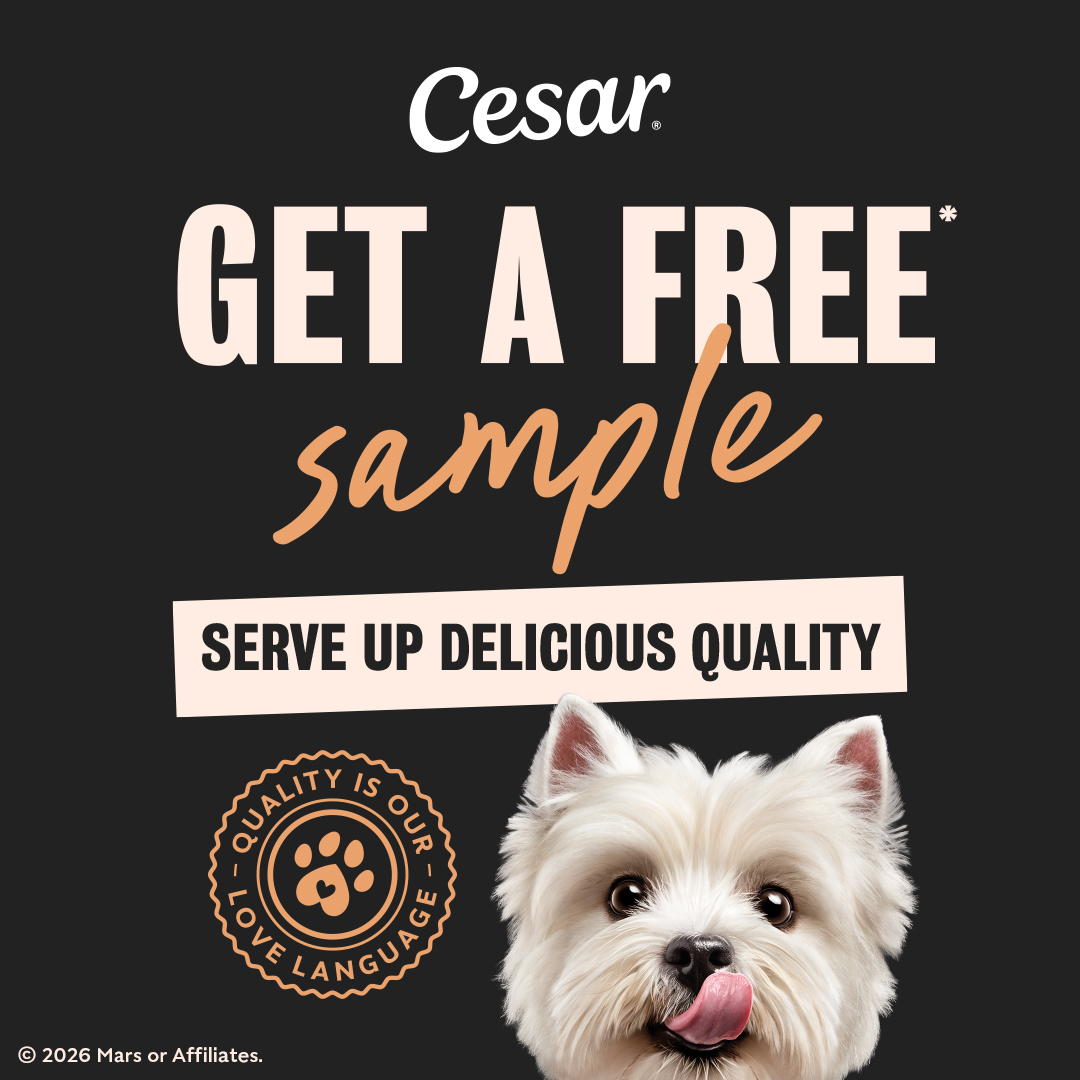 FREE sample of CESAR® wet dog food