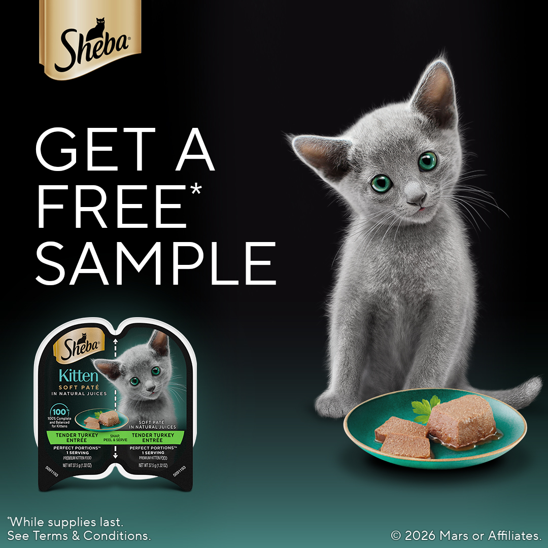 Free Sample of of Sheba® Perfect Portions™ wet cat food