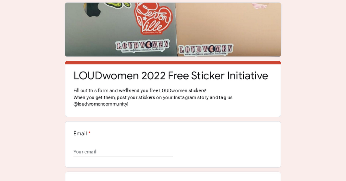 Free Sticker - LOUDwomen 2022