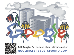 FREE sticker to tell Google: We demand climate action NOW