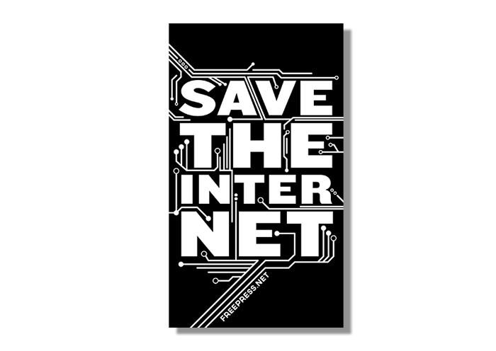 From FreePress: Free Save the Internet Sticker