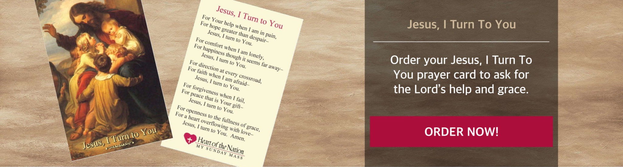 Jesus I Turn To You Prayer Card