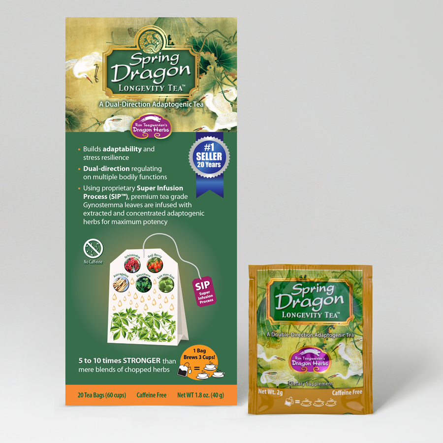 Spring Dragon Longevity Tea Sample with Brochure